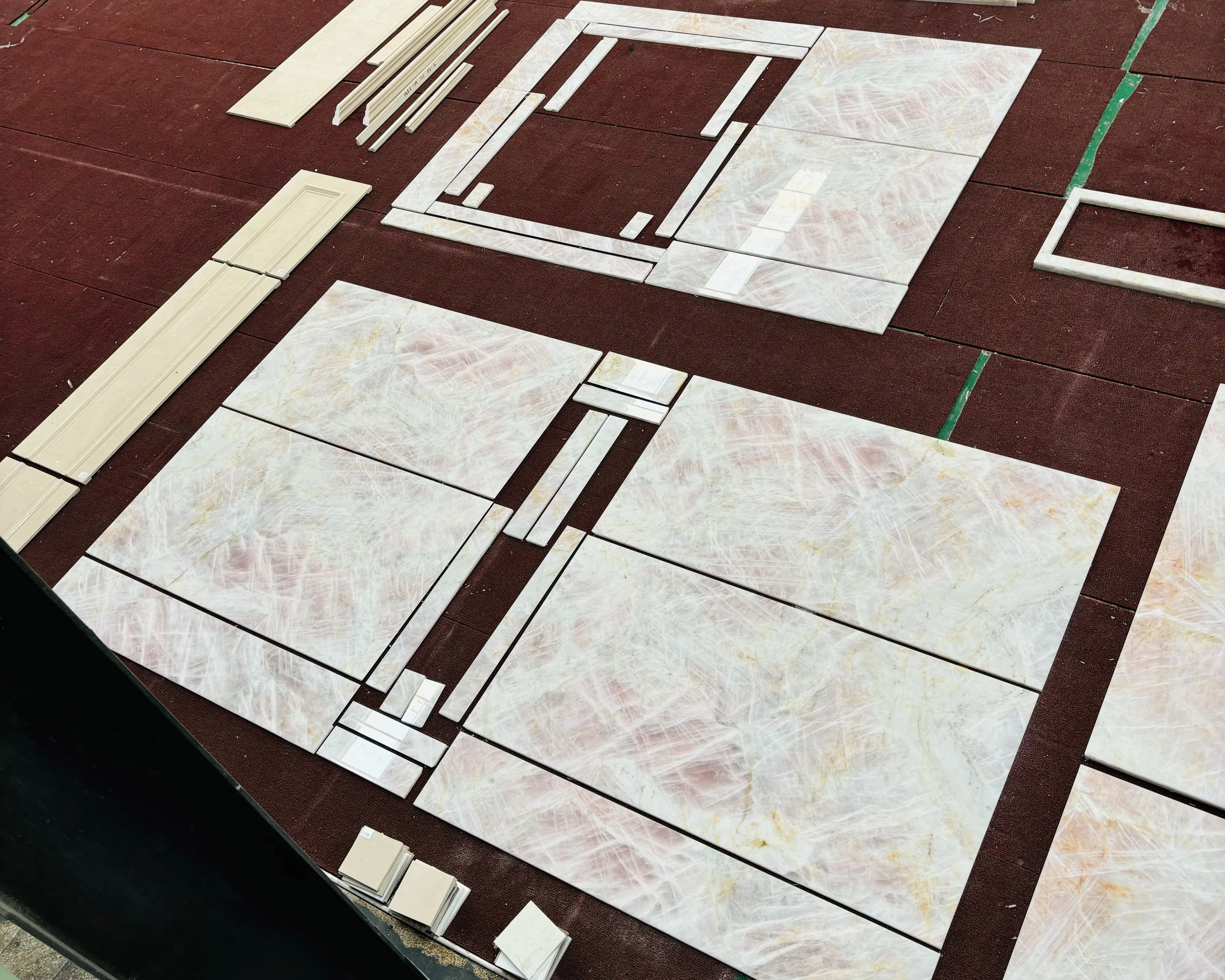 Good Price of Quartzite Stone Products Natural Stone Flooring Brazil Cristallo Pink Lumix Quartzite Countertop Slab