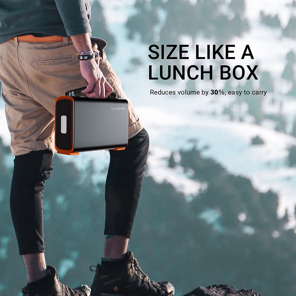 Sunark Recharge Portable Power Pure Sine Wave 200W Charger Portable For Phone