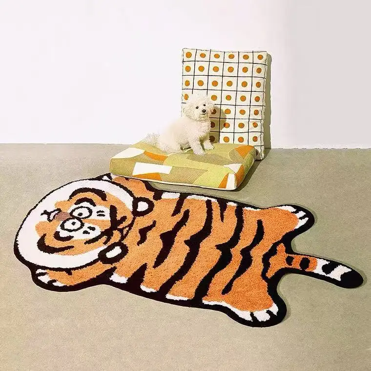 doormat rug circle kids shaggy carpet tiger and anime area rugs living room rugs large anime products