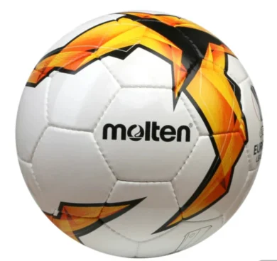 Wholesale molten pu leather custom logo size 5 thermal bonded soccer football ball