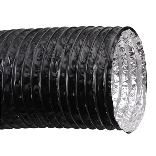 Composite Reinforced Pipe With Inner Membrane Aluminum Foil And Flame Retardant PVC Lining And Spiral Steel Wire