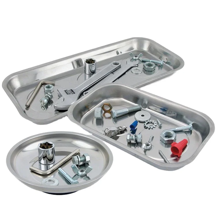 Sorting tool parts Magnetic bowl  Stainless steel suction cup Tool parts storage magnetic tray