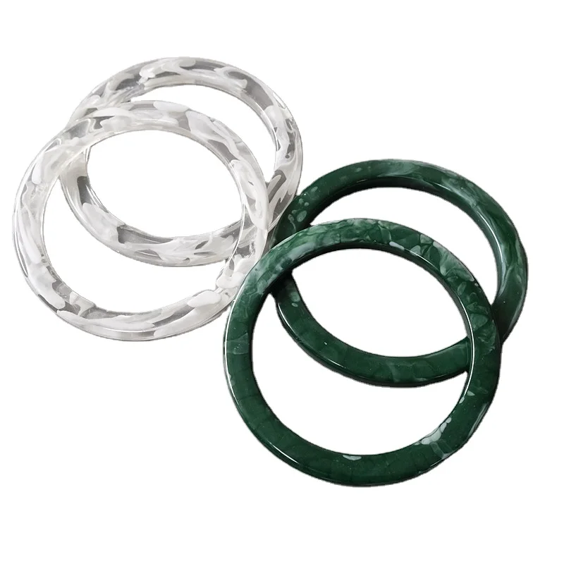 Deepeel  HE007 11.5CM Bag Accessories O Ring Resin Buckles Plastic Bag Handle