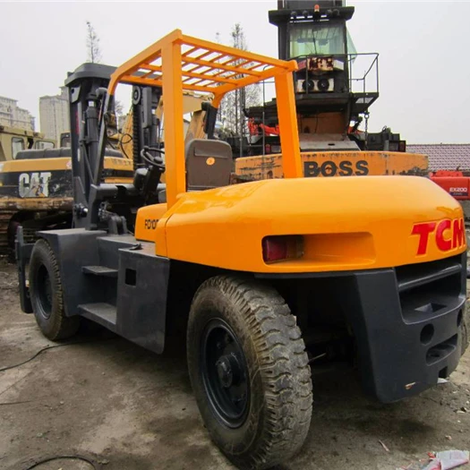 FD200 tcm вилочный погрузчик б/у 10 тонн 15 тонн 20 тонн FD100 FD150 FD200/б/у Дизельные вилочные погрузчики с двигателем isuzu Япония
