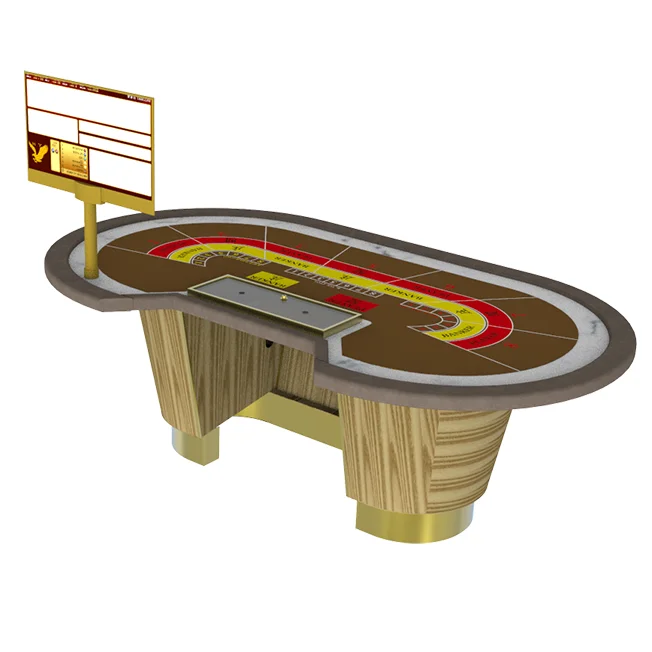 YH 96inch LED Customized Casino Baccarat Poker Table RFID Gambling Baccarat Playing Poker Table For Sale