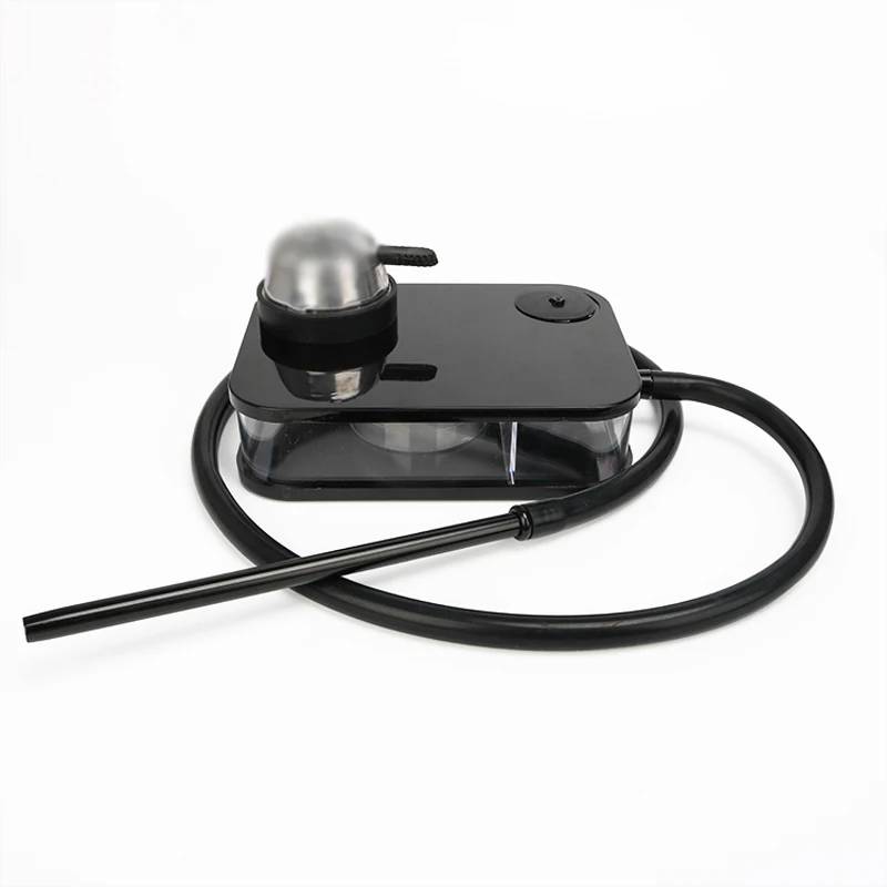 Wholesale Custom Colored smoke Nargile plastic Hookah box chicha Sheesha portable led shisha set square Hookah for sale