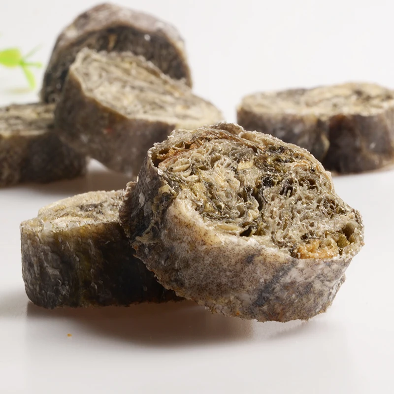 Fish skin roll healthy dog treats nutrition bone shape oem dog snacks pet food manufacture wholesale dog food