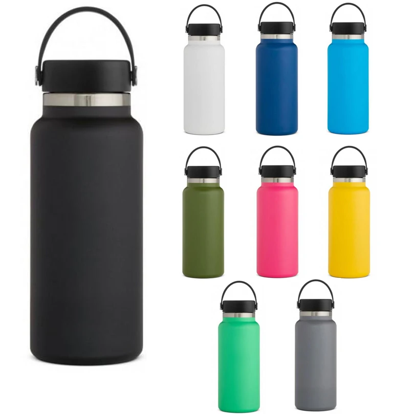 
amazon 18 oz 32 oz 40 oz hydro water bottle insulated vacuum flask stainless steel sport water bottles ,bottle water with lids 