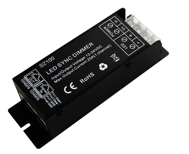 Hot selling led single color dimmer led dimmer switch led touch sync dimmer 1*25A dc12v-24v ce rohs warranty