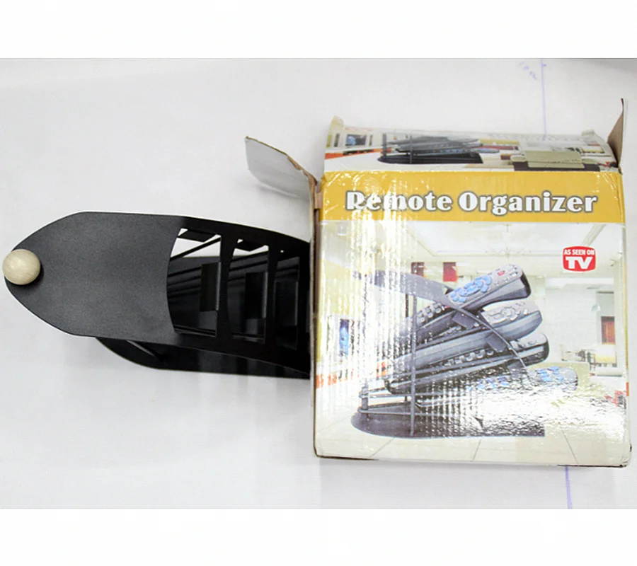 Space Saving Metal TV Remote Control Storage Holder Organize, Iron Cast Caddy Rack