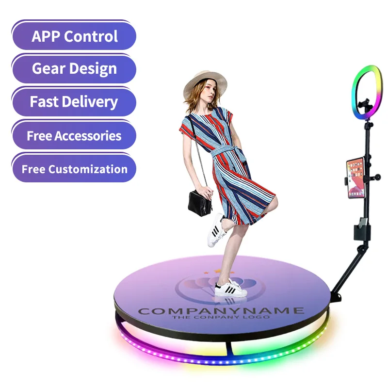 Camera 360 Photo Booth Machine Automatic With 360 Degree Photo Booth Motor Replacement Remote Control Photo Booth