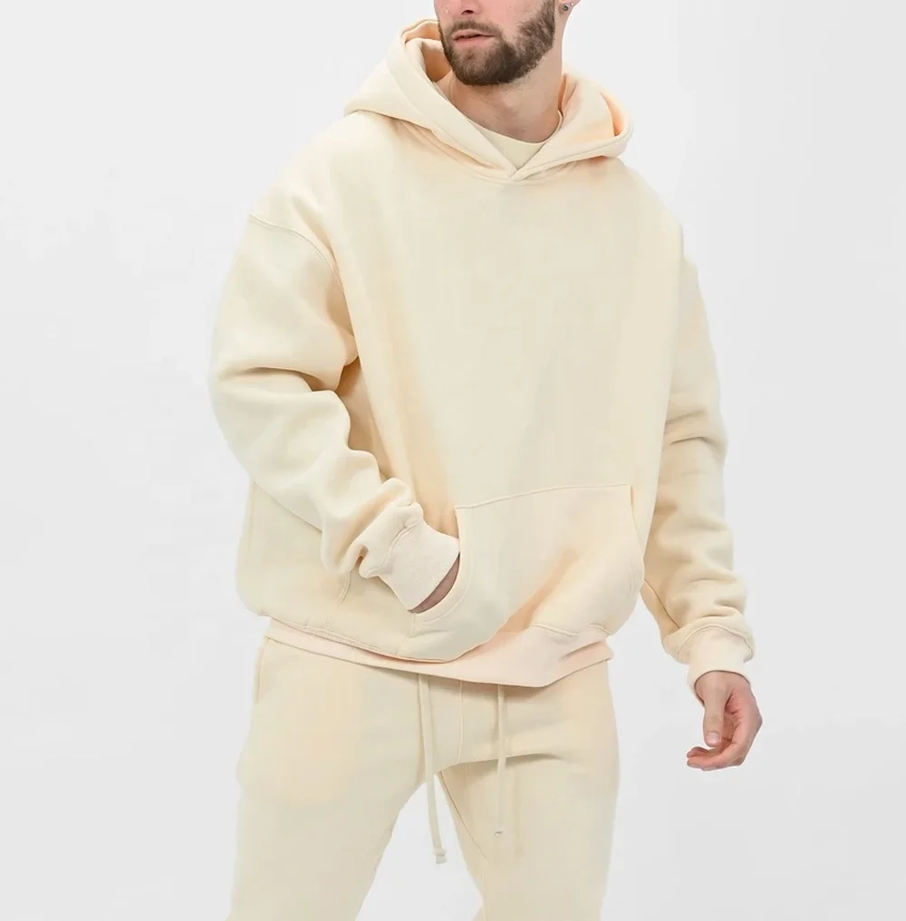 oversize 100% cotton mens oversize white sweatshirt hoodie with kangaroo new style good best price wholesale offer trend 2021