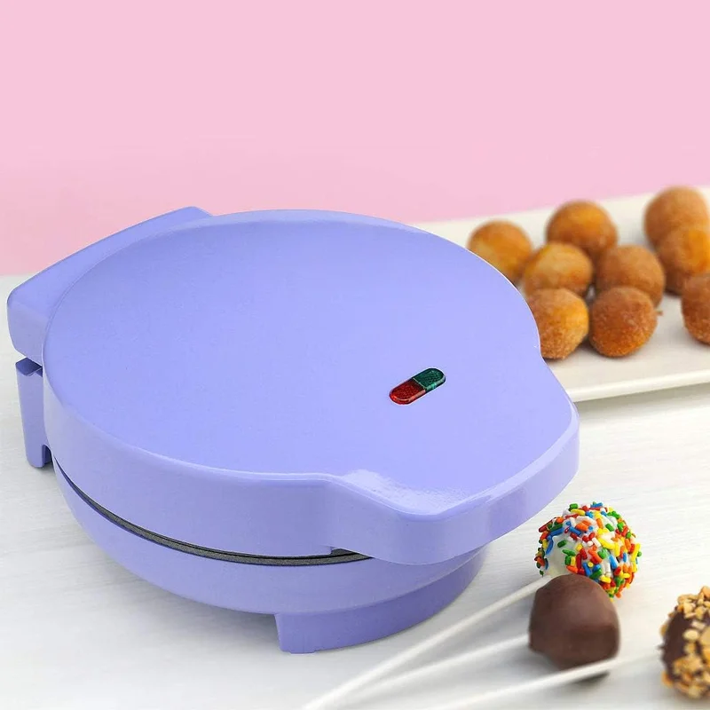 800W Hot New Selling Mini Cake Pop Maker Machine with Non-Stick Baking Plate, Makes 12 Cake Pops, Birthday Holiday Festival Gift