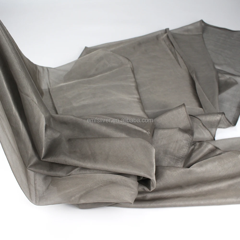 BLOCK EMF ESD EARTHING 100% silver fiber EMF shielding anti radiation anti bacterial material block signal fabric