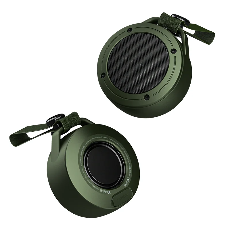 Outdoor strong bass wireless 5.3 speaker waterproof mini speaker with portable hook