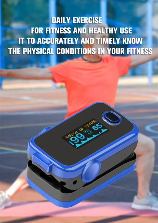 2021 Best Sales Fingertip Pulse Oximeter SPO2 with CE and  Approved LED OLED Display