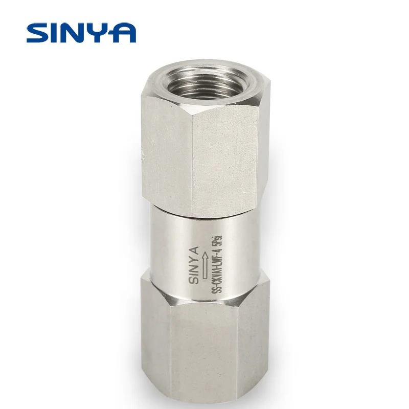 Компрессионная трубка с двойным наконечником Swagelok, тип 1/4 дюйма, 3/8 дюйма, 1/2 дюйма, нержавеющая сталь, невозвратный односторонний приборный обратный клапан