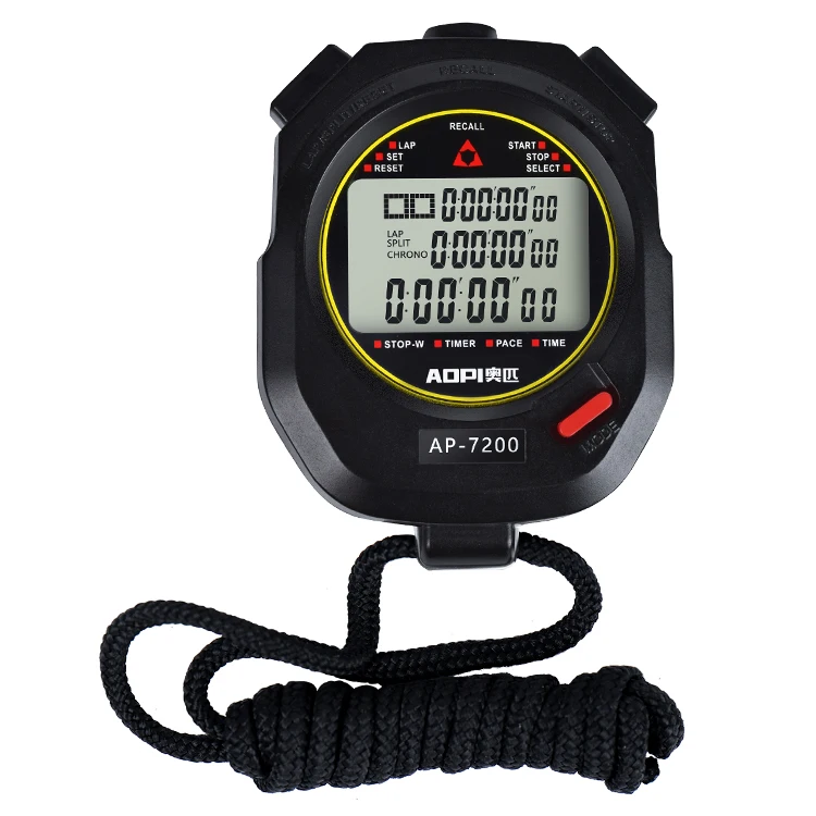 professional digital sports stopwatch mini portable electronic timer running display exercise stopwatch