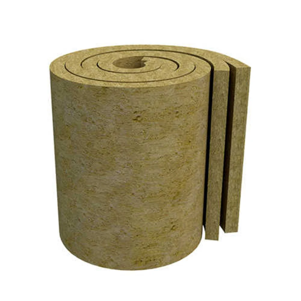 China Building Thermal Insulation Mineral Wool Roll with Wiremesh 5/7/10cm Thick Rock Wool Insulation