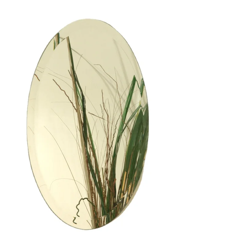 Noval Glass Wall Decoration Beveled Oval Mirror Glass