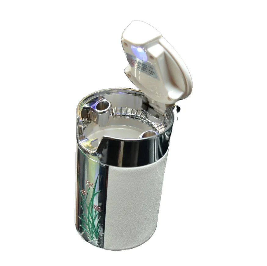 New Car ashtray carbon fiber car ashtray with led lamp car ashtray