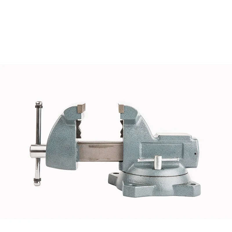 China high quality square steel plats 7405 bench vise hand tools large anvil forged vise