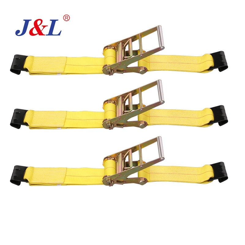 JULI American standard cheap ratchet straps flat hook 1T~10T tie down belt used in lashing transportation