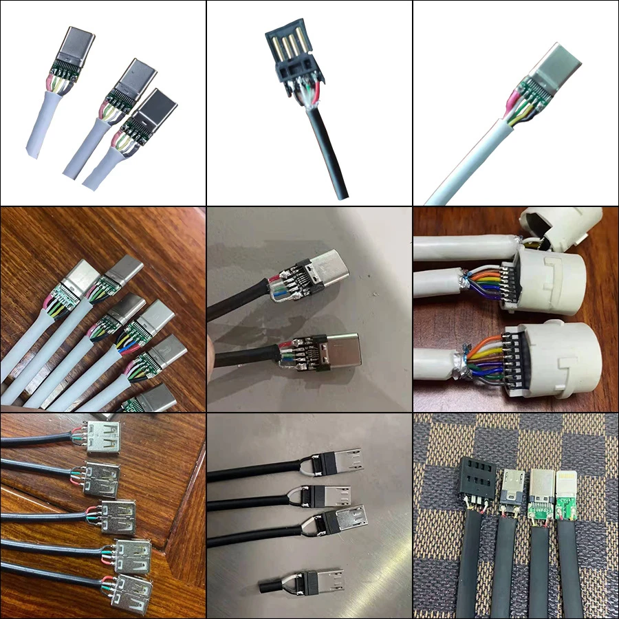 Полностью автоматическая машина для USB провода паяльная линия передачи данных терминал сварочный