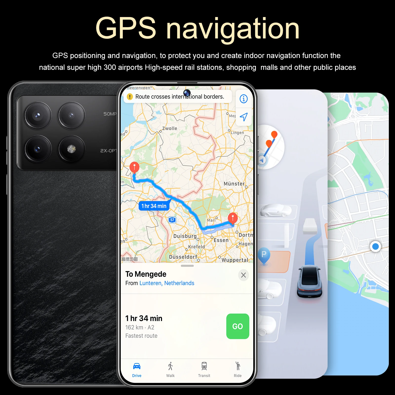 2024 Hot selling original android10 unlocked cell phone Type-C 6.53 inch big screen 3GB+64GB gaming 4G LTE mobile phones