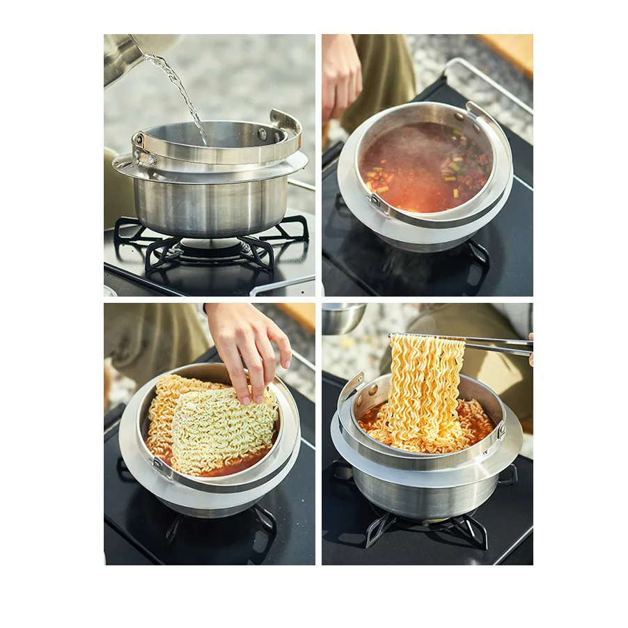 Кастрюля из нержавеющей стали с ручкой