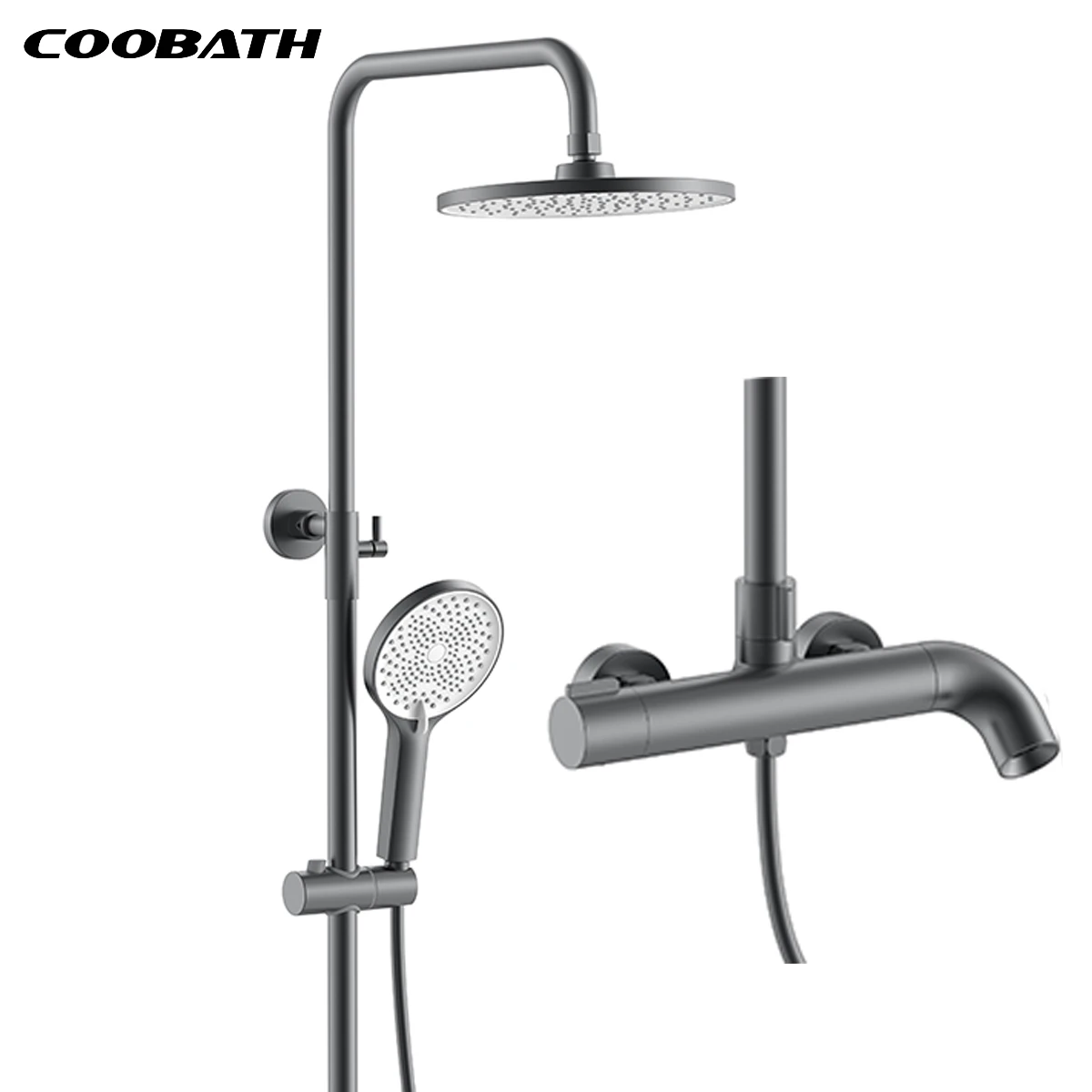 Luxury Brass Bathroom Shower Set Hotel Bath Mixer Faucet Rainfall Shower System Bathroom Kit Modern Design