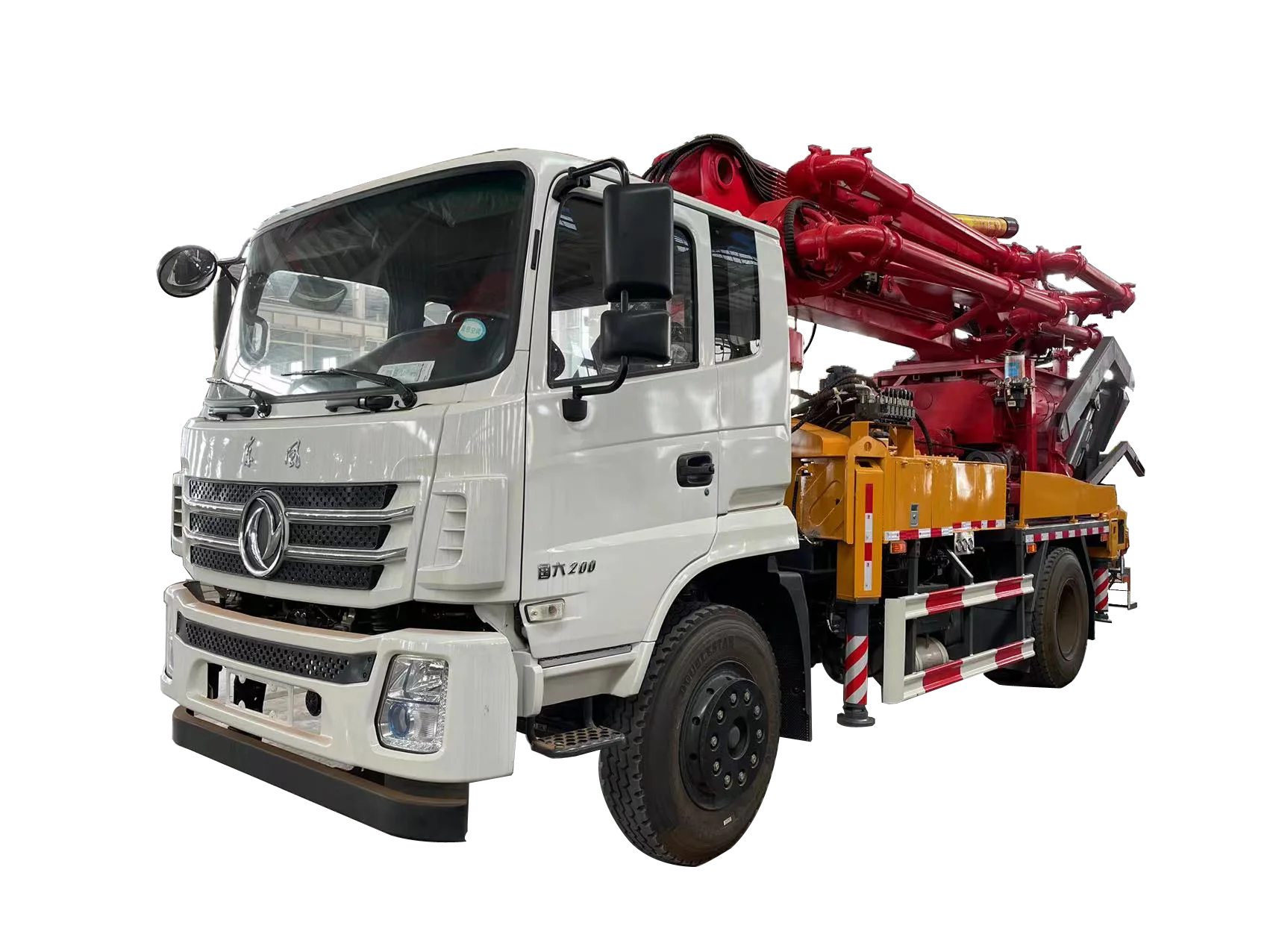 direct sale Concrete Spreader Dongfeng Chassis palcing boom truck mixer pump villa batch plant