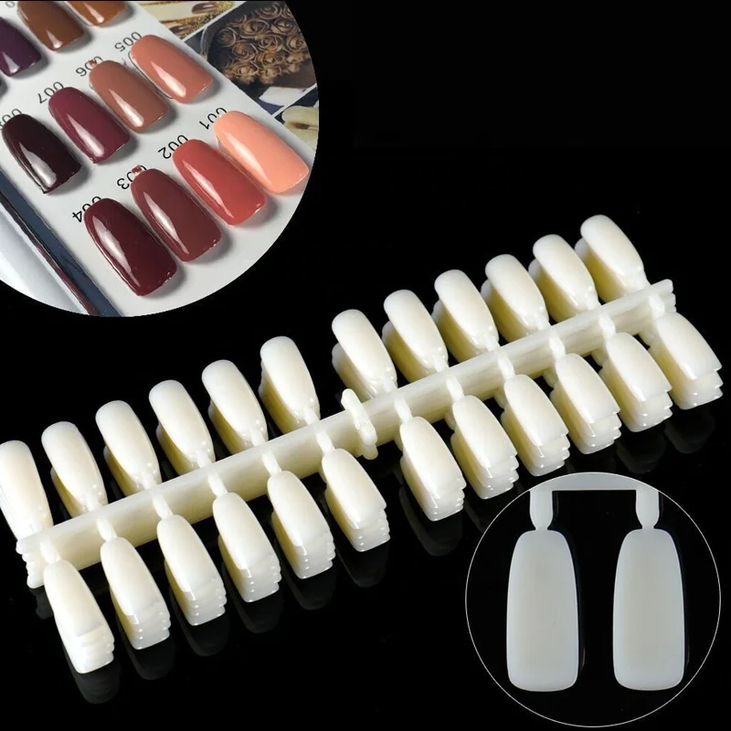 
5pcs/set Natural Tips Polish Display Nails Art Palette Color Chart Practice Sticks Manicure Acrylic Tool 