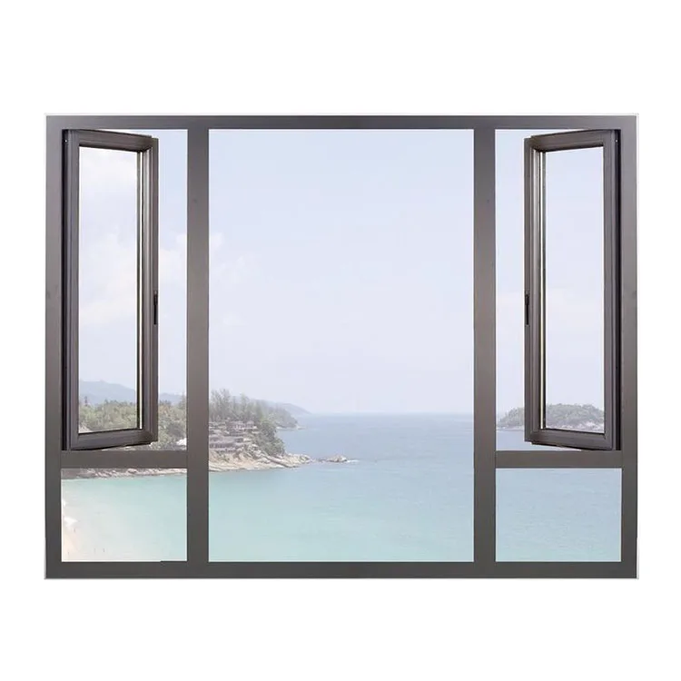 Customized NFRC Standard Aluminium Casement Windows for Home