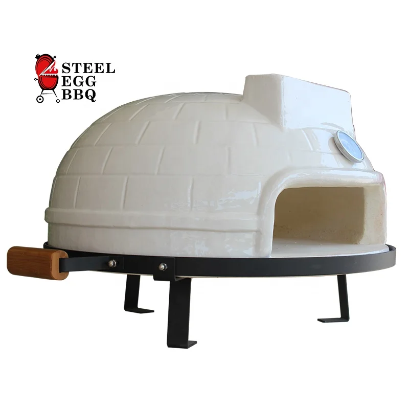 STEEL EGG BBQ / SEB KAMADO italian style horno de pizza 21 inch ceramic indoor outdoor pellet baking small mini pizza oven