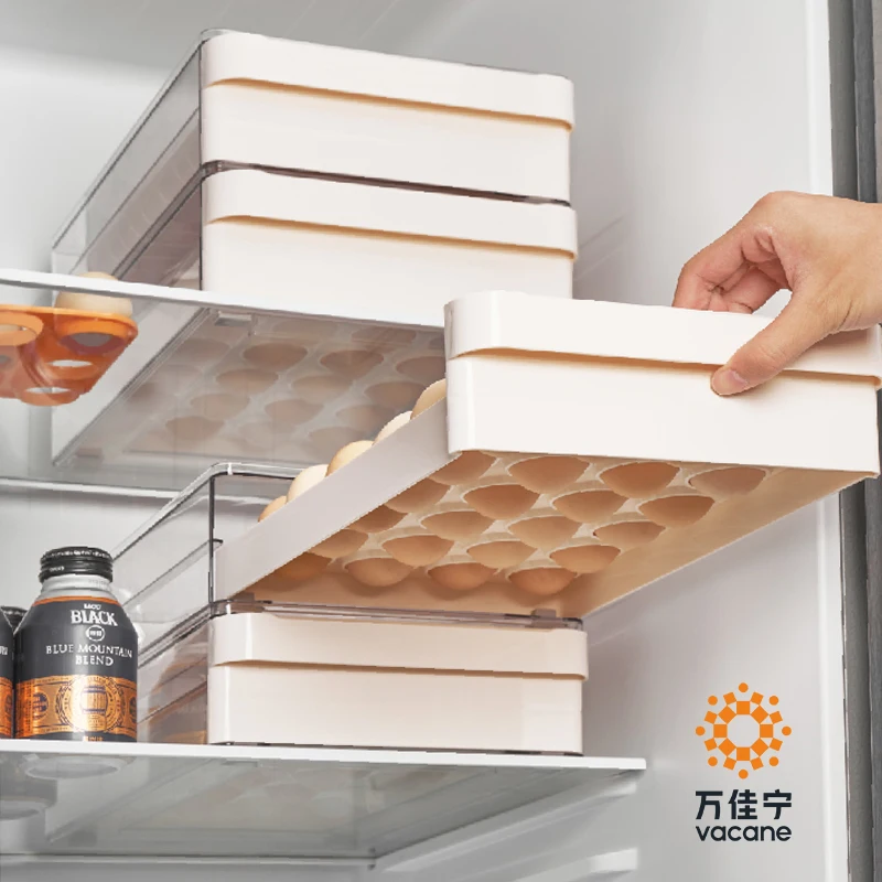 Vacane 2022 новый держатель для яиц для ящика штабелируемые 24 яичные контейнеры для хранения яиц для холодильника