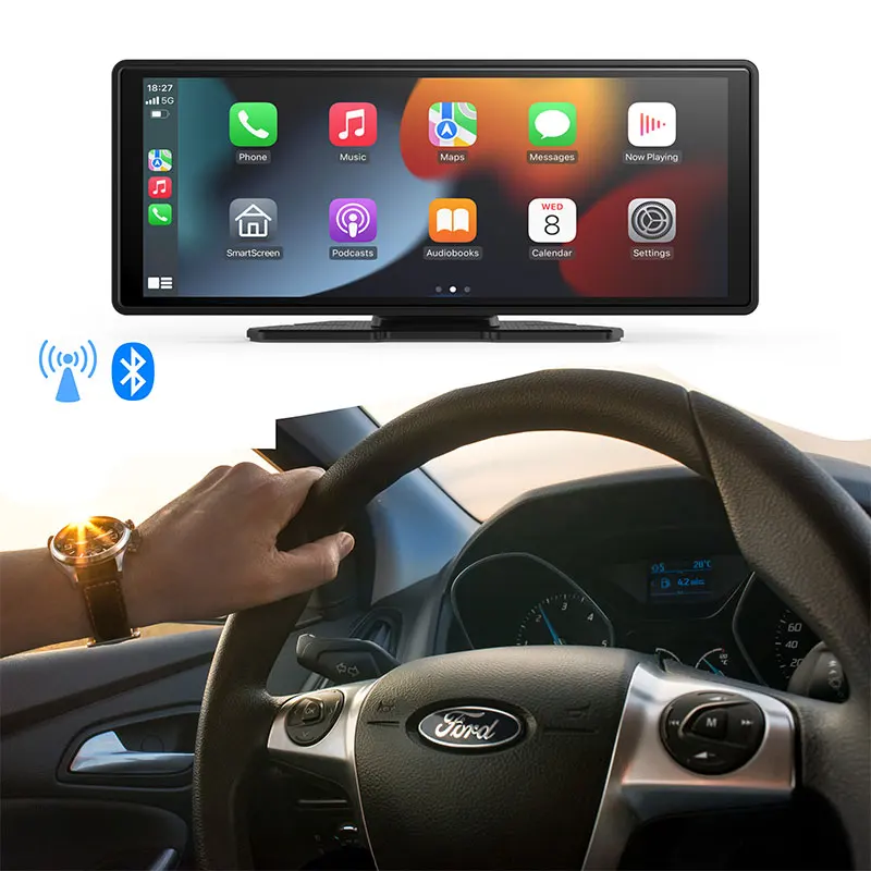 10.26-inch car black box for iPhone wireless Carplay Android auto OEM mirror connection reverse image car touch screen