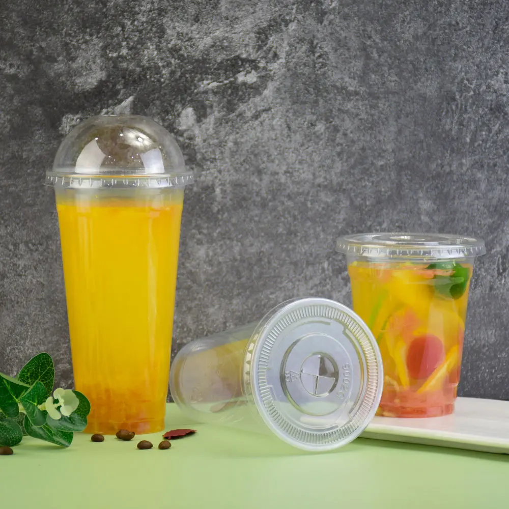 
9oz PET plastic Cups With Dome Lid 