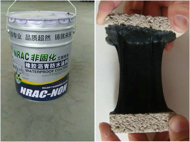 Non-curing Rubber Waterproof Roof Non Curable Rubber Modified Bitumen Paint Elastic Coating Rubber Asphalt Waterproof Coating
