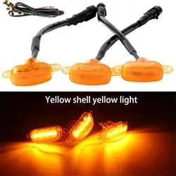 3pcs Amber light for 4x4 Pickup Truck F150 F250 F350 Raptor Dodge Ram Chevy Silverado Front Grille F-150 LED bumper light