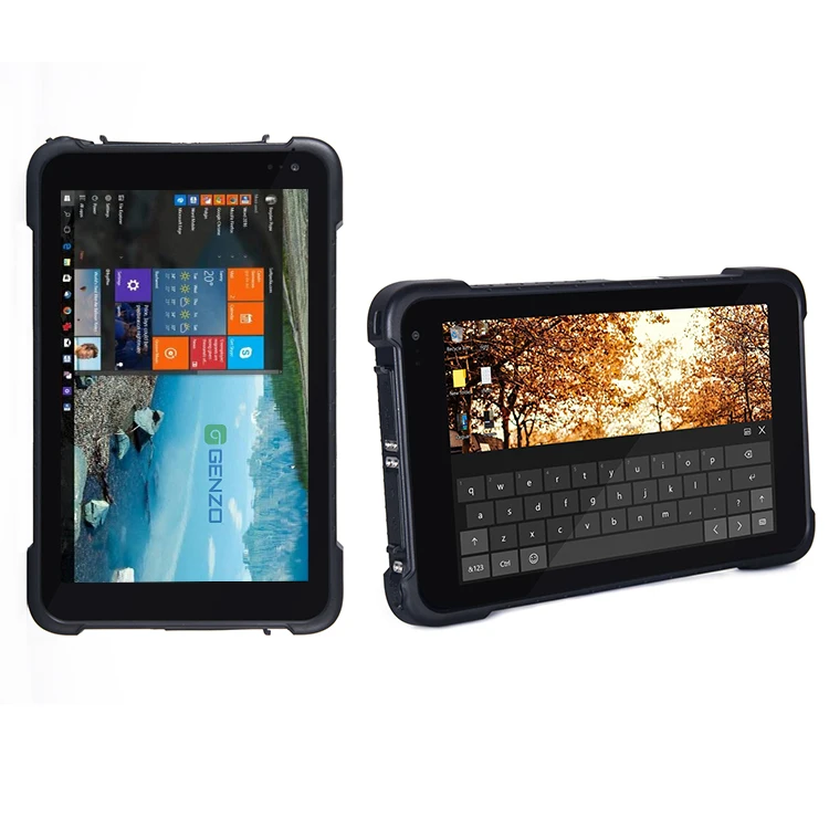 GENZO 8 inch 4gb rom 64gb ram car mounted rugged windows tablet Support NFC 2D and pogo pin Charging Station