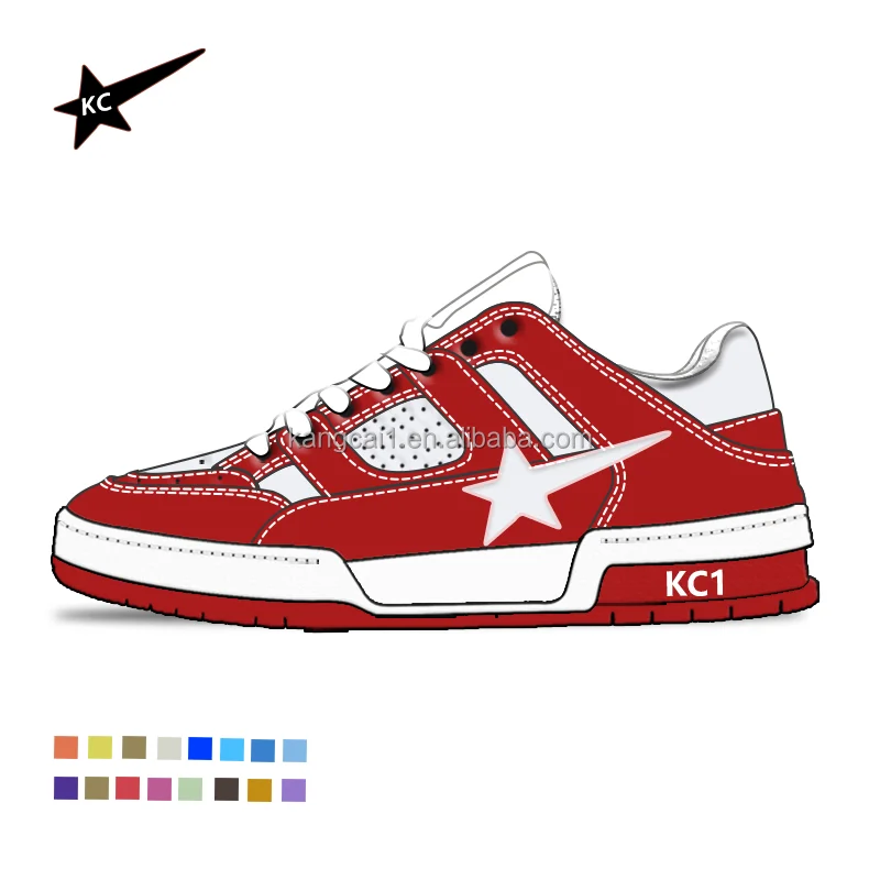 Custom Mens Sneakers OEM logo Basketball Style Casual Sport Man White Black Footwear Shoes Customized