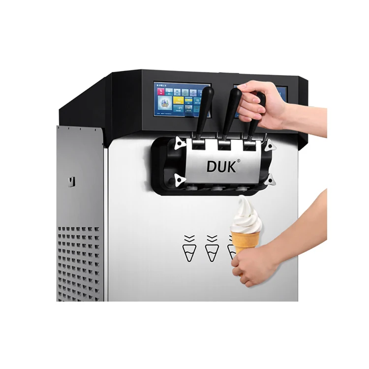 Steel Stainless Soft Ice Cream Machine High Capacity Commercial Food Making Machines Ice Cream