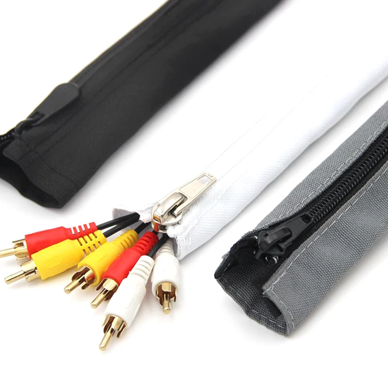 zipper cable sheath white cover