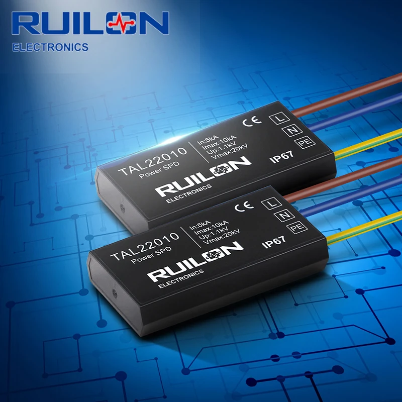 TAL22010 Power Surge Protective Device 110~277VAC outdoor lightning protector Digital signage 10kA