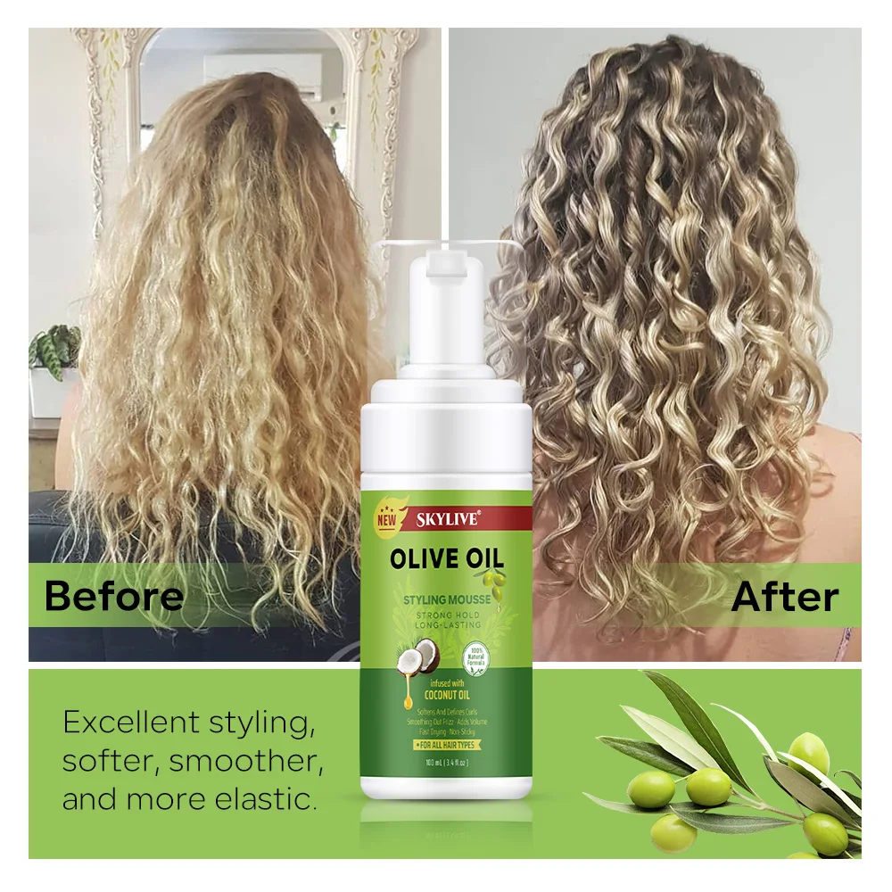 Private Label Hair Products Foam Styling Strong Hold Hair Foam Mousse Dreadlocks for Curly Hair