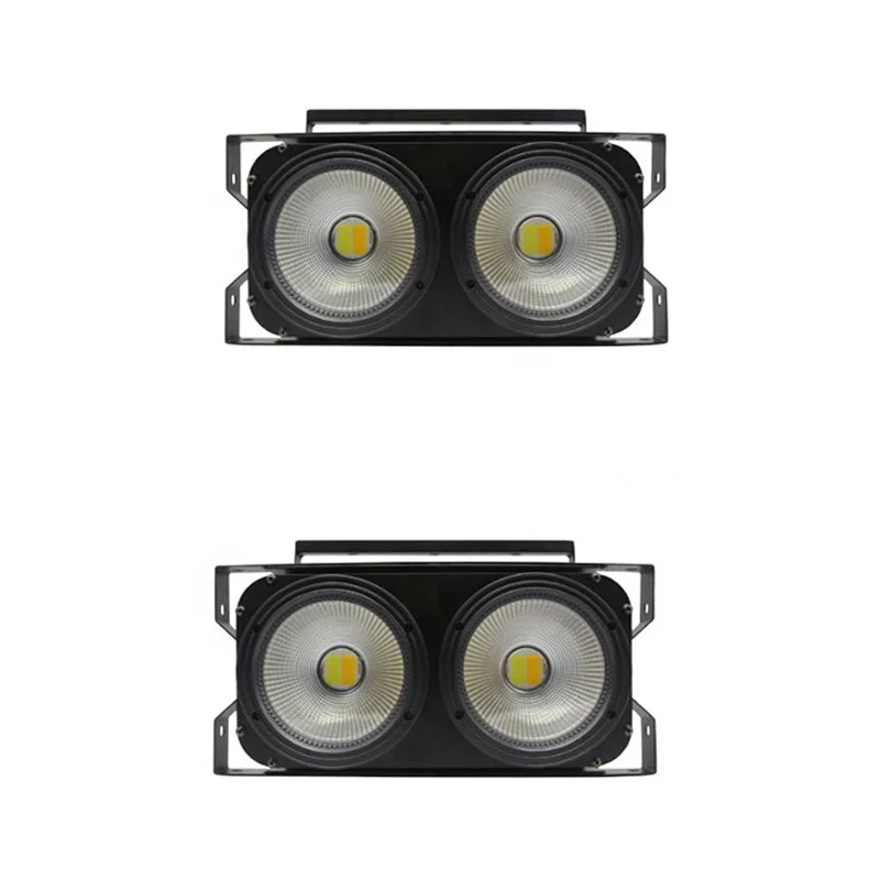 Rgb par light 2 шт. 100 Вт COB светодиодные сценические огни led 2 eyes blinder stage lighting equipment professional for sale