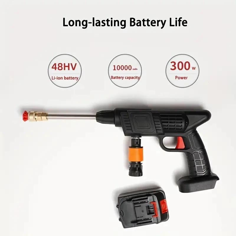 Portable Car Care Washing Rechargeable High Voltage Lithium Battery Car Wash pressure washer Machine Car Washer