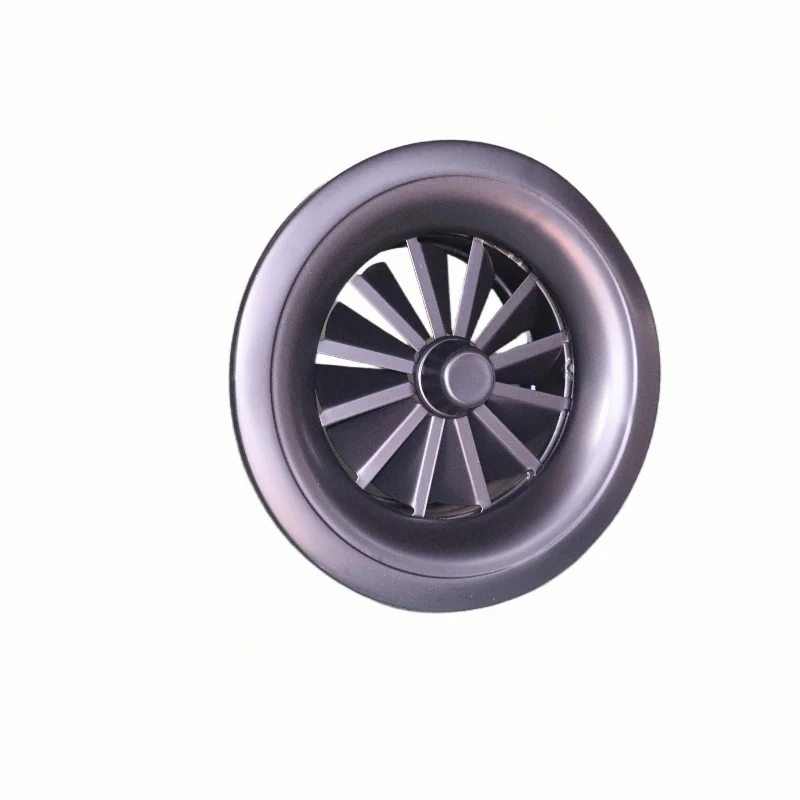 HVAC air vent duct air conditioning aluminium alloy round jet diffuser air ceiling swirl diffuser with auto sensor