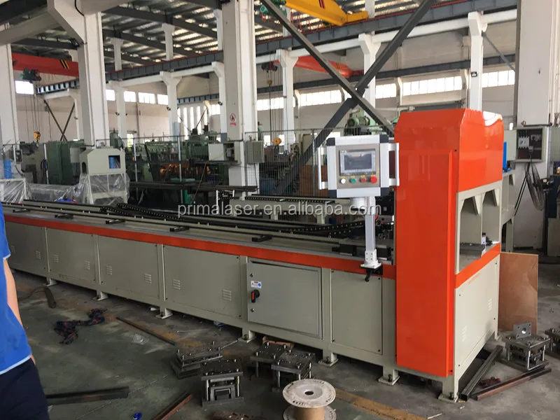 CNC pipe hole punching machine for supermarket shelves making